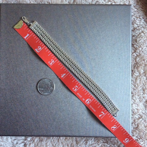 Sterling Silver Mesh Link Bracelet 7.5” - Picture 7 of 8